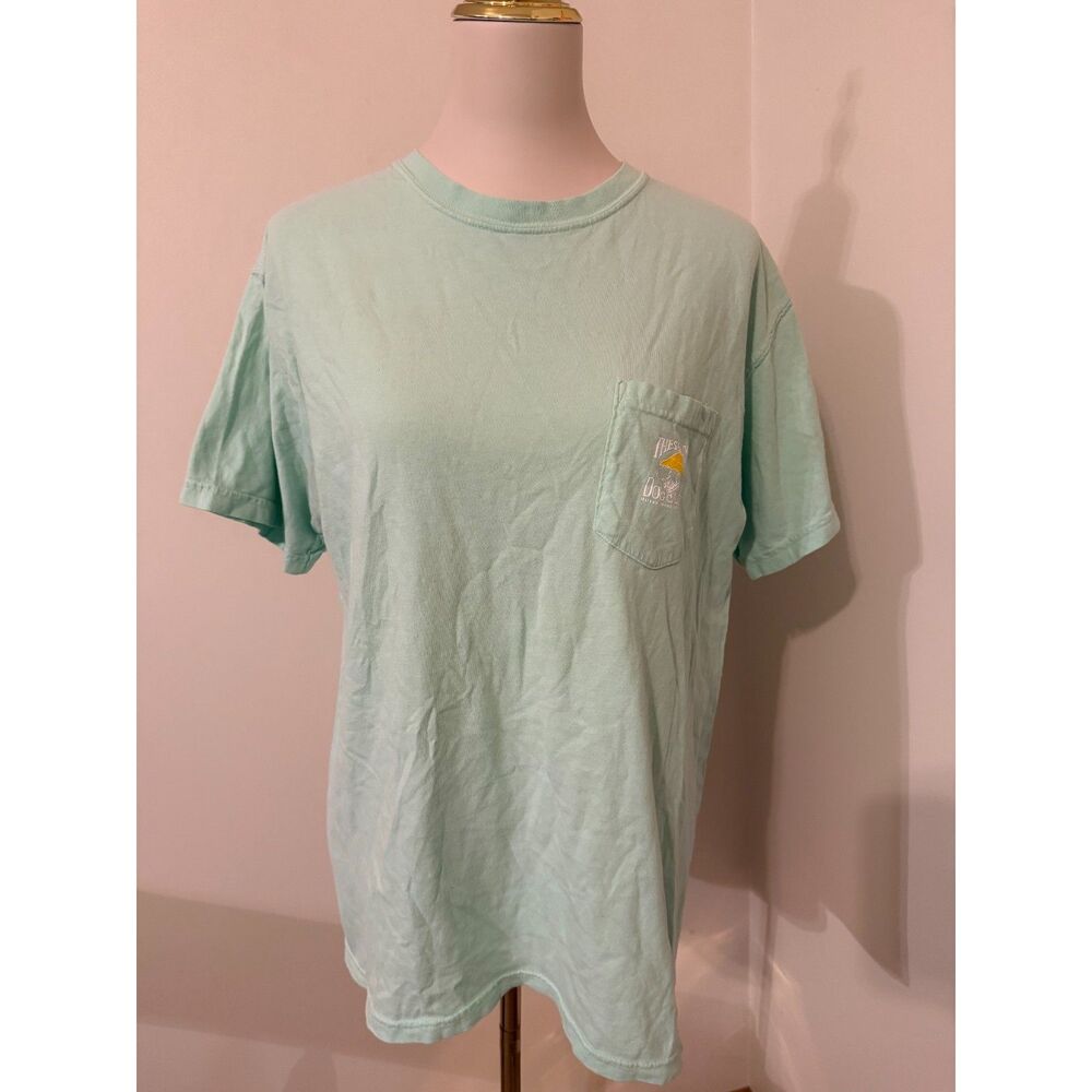 The Salty Dog Cafe Comfort Colors Mint Green Hilton Head Graphic Pocket Tee